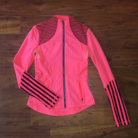 lululemon athletica Jackets & Blazers - Lululemon Forme Jacket Zip Up Neon Orange